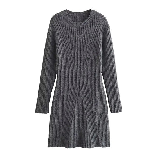 Regal // Grey Knit Dress